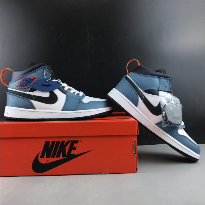 Fa*etasm x jordan 1 mid fearless blue white  cu2802-100