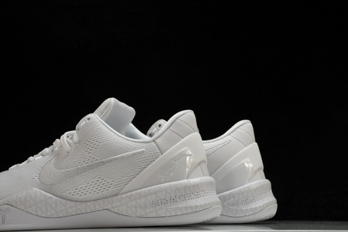 NIKE KOBE 8 PROTRO TRIPLE WHITE FJ9364-100