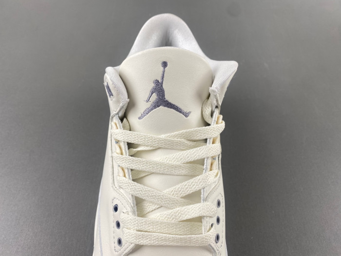 Air Jordan 3 “Sail/Metallic Silver”  CK9246-100