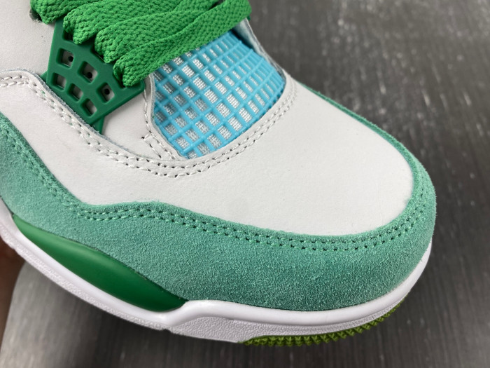Air Jordan 4  PE White-green  AJ4-KNCW