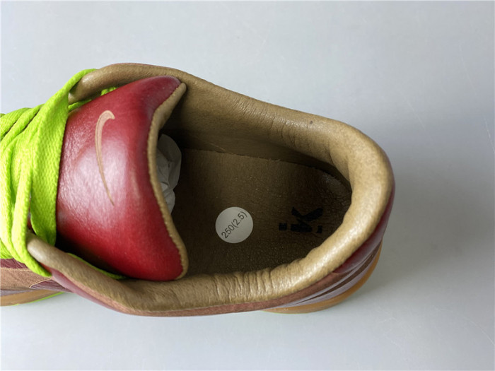 Nike Dunk Low 1-Piece Varsity Red Chartreuse 311611-661